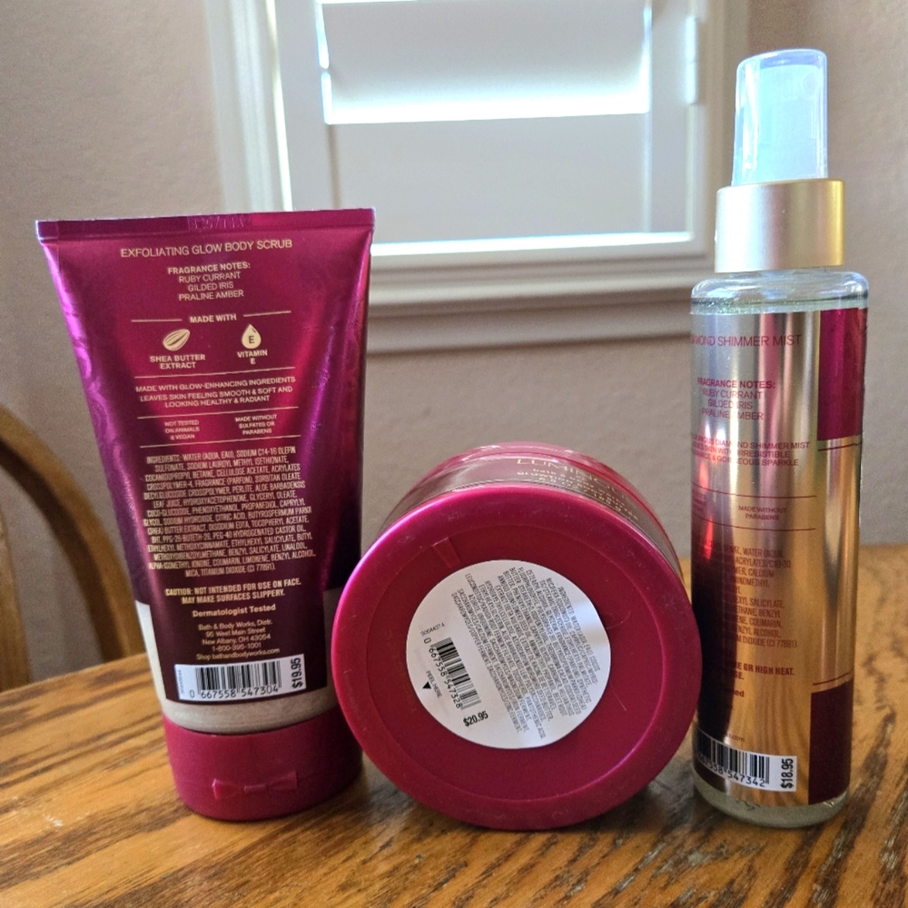 🛍BOGO 50% OFF🛁 🌗 NWT‼️Bath & Body Works "Luminous" Trio - Picture 3 of 11